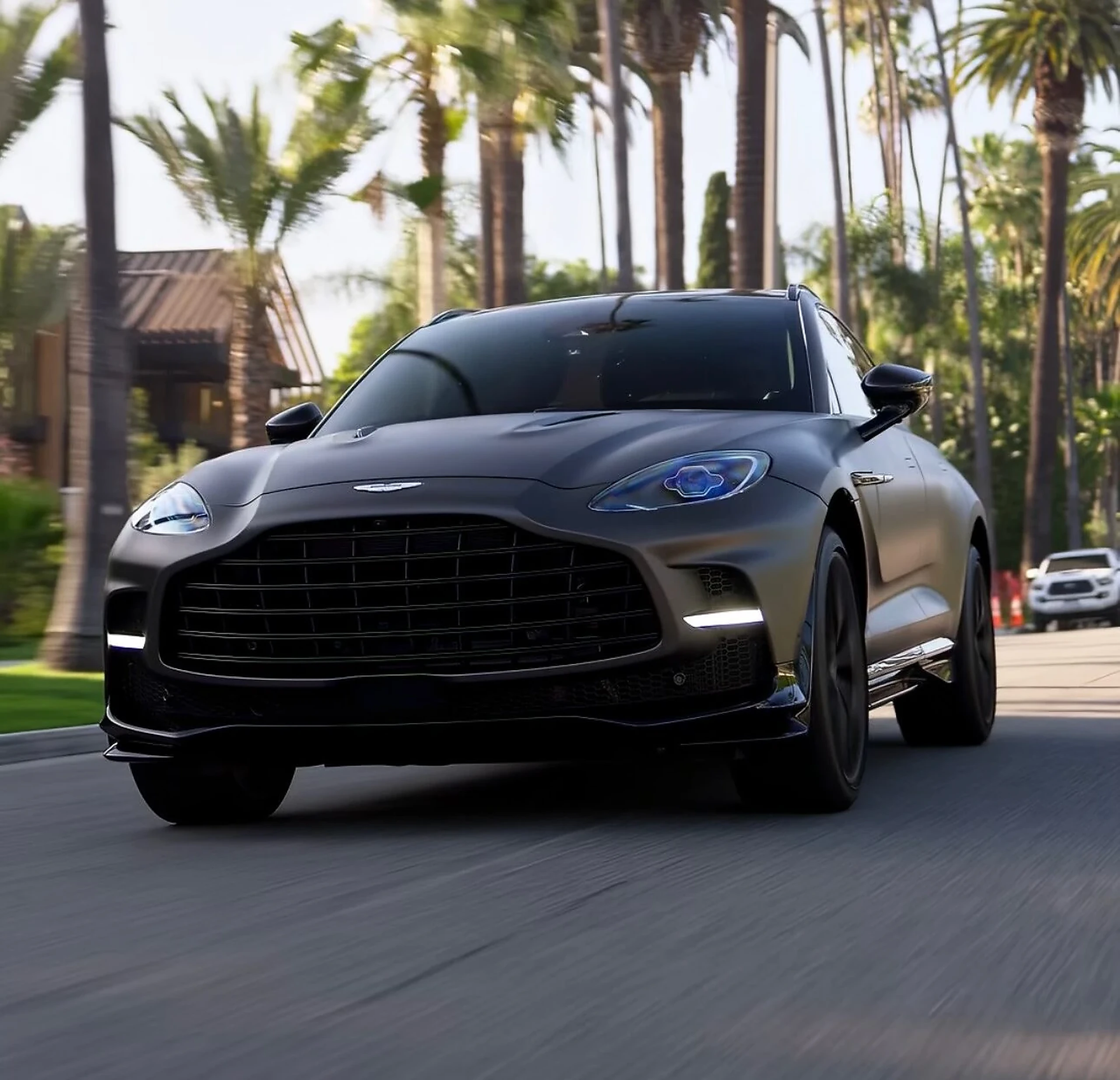 Aston Martin DBX 707 exterior for residence and condo car delivery