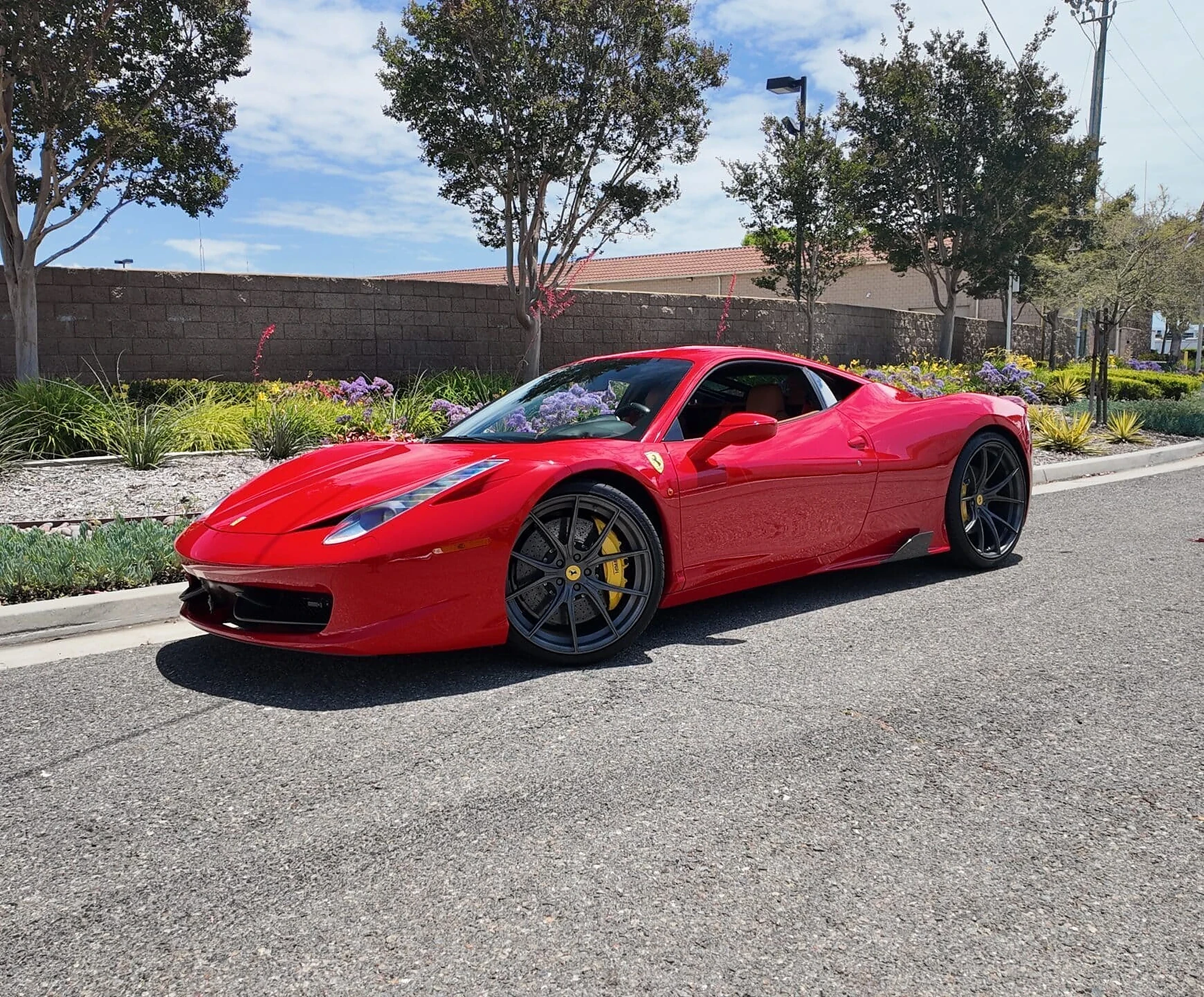 Ferrari 458 Italia detail relevant to miami date-night exotic car rentals on MIAMI / CAR