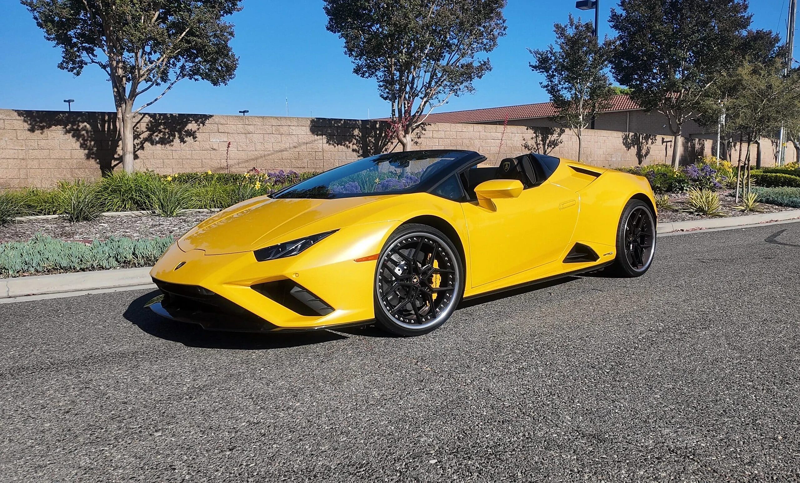 Lamborghini Huracán EVO Spyder detail relevant to multi-car exotic rental coordination on MIAMI / CAR