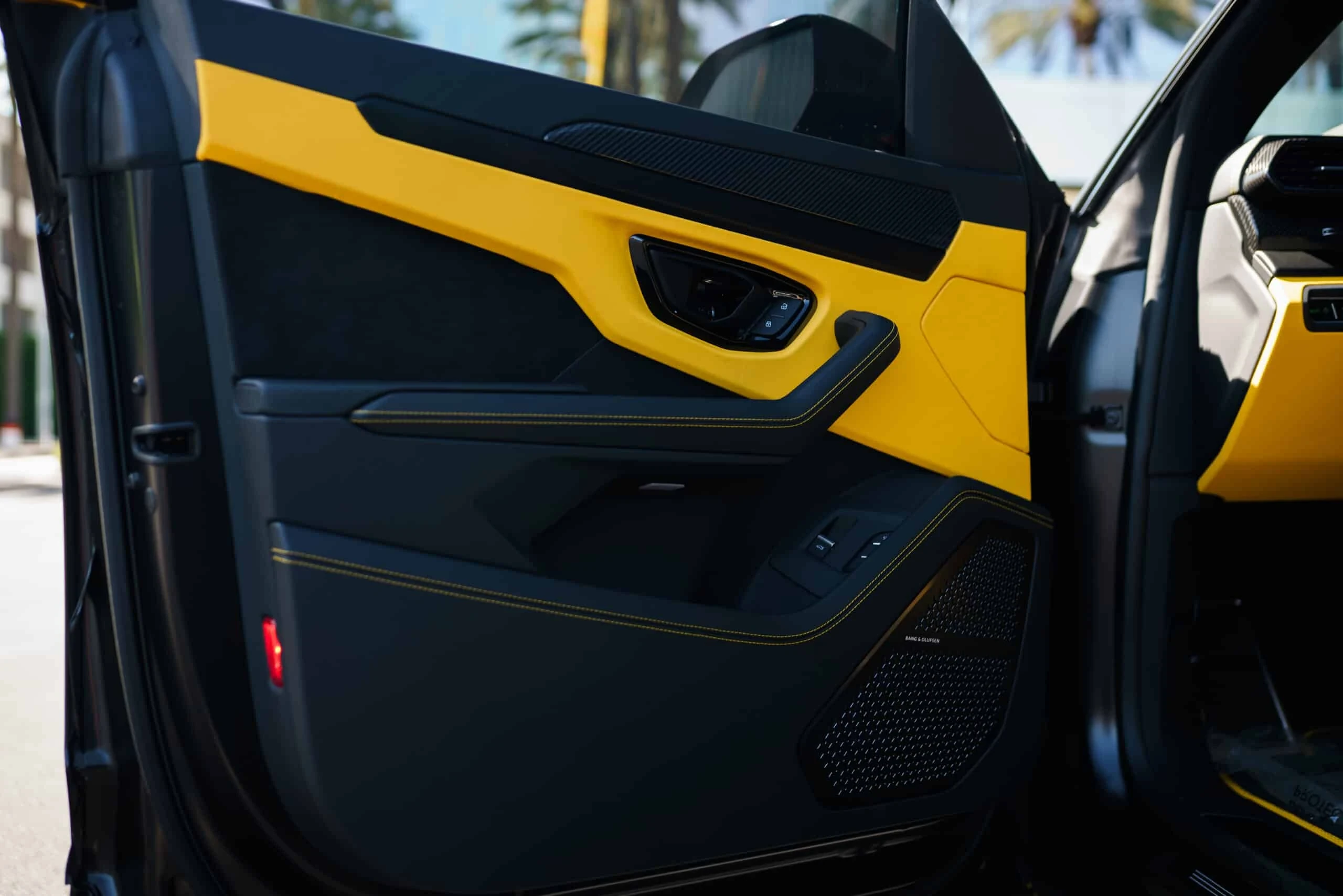 Lamborghini Urus S detail relevant to miami boat-show luxury car rentals on MIAMI / CAR